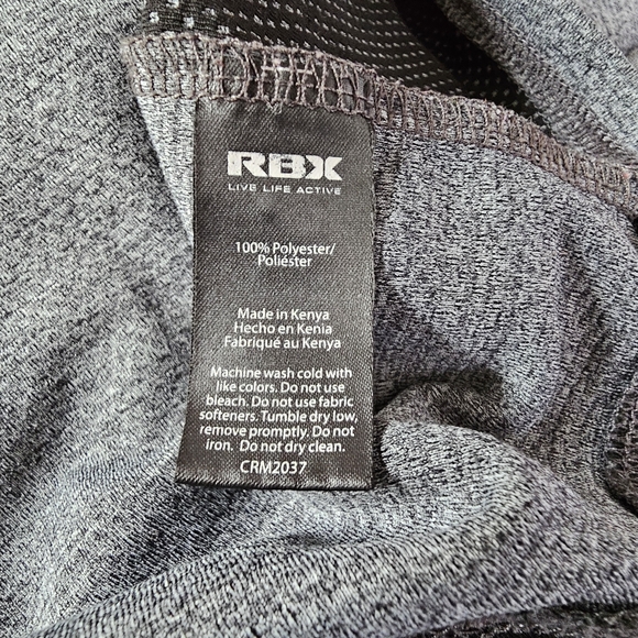 RBX X-Train Performance T-Shirt | Medium | Short Sleeve Gray V-Neck - Picture 6 of 8